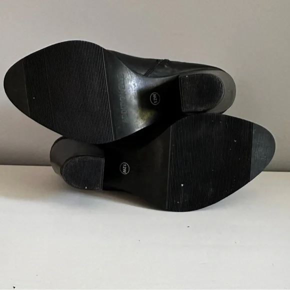 Addition Elle Women’s Side Zip Black Heel Ankle Boots 12W - Picture 10 of 12